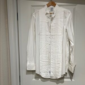 Men's White Tuxedo Shirt